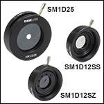 SM1-Threaded, Lever-Actuated Iris Diaphragms