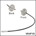 KF40 Flange Fiber Feedthrough, 0.3 - 5.5 µm