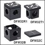 Kinematic Fluorescence Filter Cube, Inserts, and Base for Ø32 mm and 32 mm x 44 mm Optics