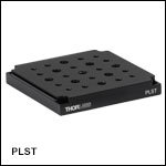 Top Plate for PLS Translation Stages, 0.45in Thick, Imperial or Metric