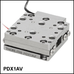 20 mm Linear Stage with Piezo Inertia Drive and Optical Encoder, Low-Profile, Vacuum Compatible 20 mm Linear Stage with Piezo Inertia Drive and Optical Encoder, Low-Profile, Vacuum Compatible