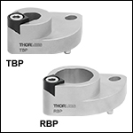Pin-Aligned, Clamping Post Bases for Mounts with a Post-Centered Reflective Optical Surface