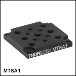 Adapter Plate with 1/4in-20 (M6 x 1.0) and 8-32 (M4 x 0.7) Tapped Holes