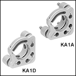 Ø1in Kinematic Mirror Mount, 3 Adjusters, Monolithic Optic Retention Ø1in Kinematic Mirror Mount, 3 Adjusters, Monolithic Optic Retention