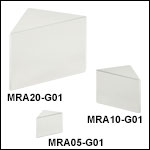 Right-Angle Prism Mirrors, Protected Aluminum Coating (450 nm - 20 µm)