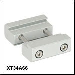 34 mm Rail to 66 mm Rail Double Dovetail Adapter Clamp