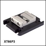 Horizontal Mounting Plate for 66 mm Optical Rails