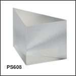 UV Fused Silica Right-Angle Prisms, Uncoated (185 nm - 2.1 µm)