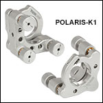 Polaris<sup>®</sup> Ø1in Kinematic Mirror Mounts, 3 Adjusters, Flexure Spring Optic Retention