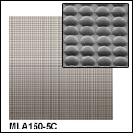 10 mm x 10 mm Unmounted Microlens Arrays