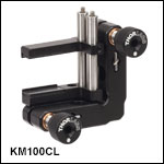 Adjustable Kinematic Mounts for Rectangular Optics up to 1.3in Tall