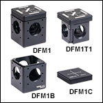 Kinematic Fluorescence Filter Cube, Inserts, and Base for Ø25 mm and 25 mm x 36 mm Optics
