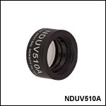 Ø1/2in UV Fused Silica Metallic ND Filters, Mounted