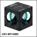 45:55 (R:T) Cube-Mounted Pellicle Beamsplitter, Coating: 300 - 400 nm