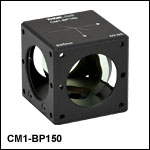 50:50 (R:T) Cube-Mounted Pellicle Beamsplitter, Coating: 635 nm