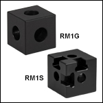 Counterbored Construction Cubes for 25 mm Rails