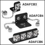 FC/APC to FC/APC L-Bracket, Narrow-Key-Slot Mating Sleeves