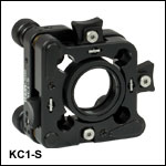 30 mm Cage-Compatible SM1-Threaded Kinematic Mount with Slip Plate