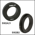 SM2-Threaded Mounting Adapters with Internal Bore