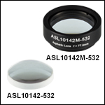 High-Precision, CNC Polished Aspheric Lenses, 532 nm V Coating