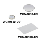 UV Fused Silica Broadband Windows, AR Coated: 245 - 400 nm