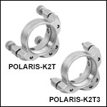 Ø2in Polaris<sup>®</sup> SM2-Threaded Kinematic Mirror Mounts, 3 Adjusters