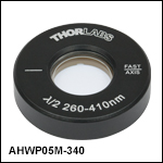 Ø1/2in Mounted Achromatic Half-Wave Plates with Ø1in Mount