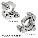 Polaris<sup>®</sup> Ø19 mm Kinematic Mirror Mount, 2 Adjusters