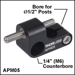Adjustable Kinematic Positioner, 1/4in (M6) Counterbore