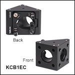 30 mm Cage Right-Angle Kinematic Elliptical Mirror Mount with Smooth Cage Rod Bores