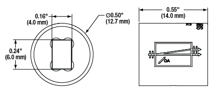 Beam Displacer Mechanical Dimensions