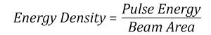 Pulse Energy Density