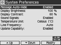 Preferences Screen