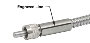 Linear Fiber Array Alignment Mark