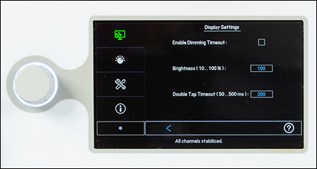 Display Menu of MCLS2 Laser Source