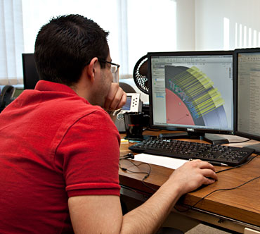 An Engineer Using Solidworks