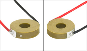 Electrodes with and without Dot