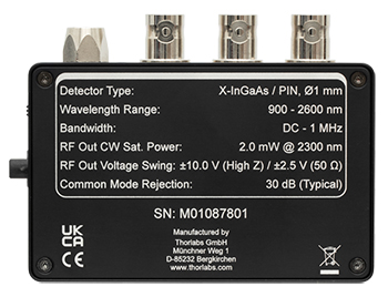 Back of PDB250D Detector