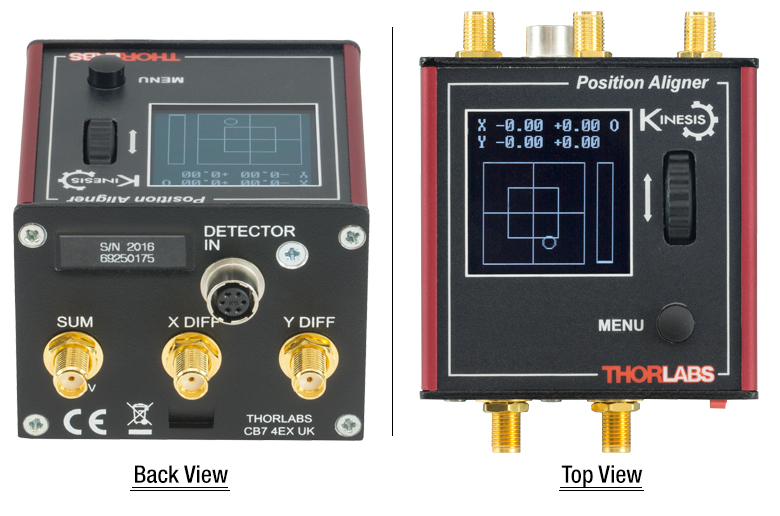 Kinesis® KCube™ Position Sensing Detector (PSD) Auto