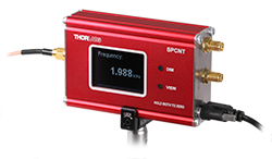 SPCNT photon counter mounted on ECM100 Aluminum Clamp