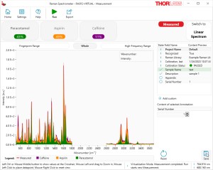 Polystyrene and Neon Lamp Spectra in ThorRaman Software