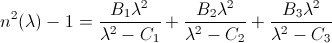 Sellmeier Equation 1