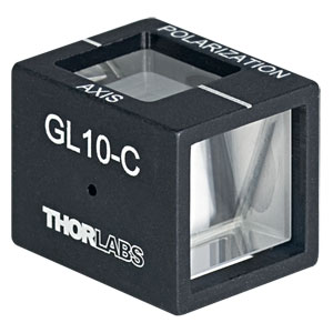 GL10-C - Mounted Glan-Laser Polarizer, Ø10 mm CA, AR Coating: 1050 - 1700 nm 