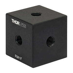 RM1F - 1in Construction Cube with 1/4in-20 Tapped Holes