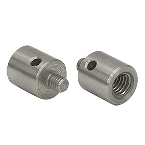AS6M4M - Adapter with Internal M6 x 1.0 Threads and External M4 x 0.7 Threaded Stud
