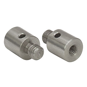 AS4M6M - Adapter with Internal M4 x 0.7 Threads and External M6 x 1.0 Threaded Stud