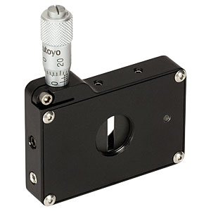 VA100 - Adjustable Mechanical Slit, 8-32 Tap, Imperial Micrometer