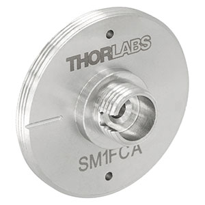 SM1FCA - FC/APC Fiber Adapter Plate with External SM1 (1.035in-40) Threads, Wide Key (2.2 mm)