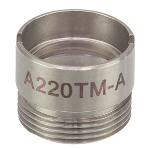 A220TM-A - f = 11.00 mm, NA = 0.26, WD = 6.91 mm, Mounted Aspheric Lens, ARC: 350 - 700 nm