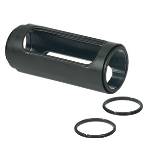 SM1L30C - SM1 Slotted Lens Tube, 3" Thread Depth, 2 Retaining Rings Included